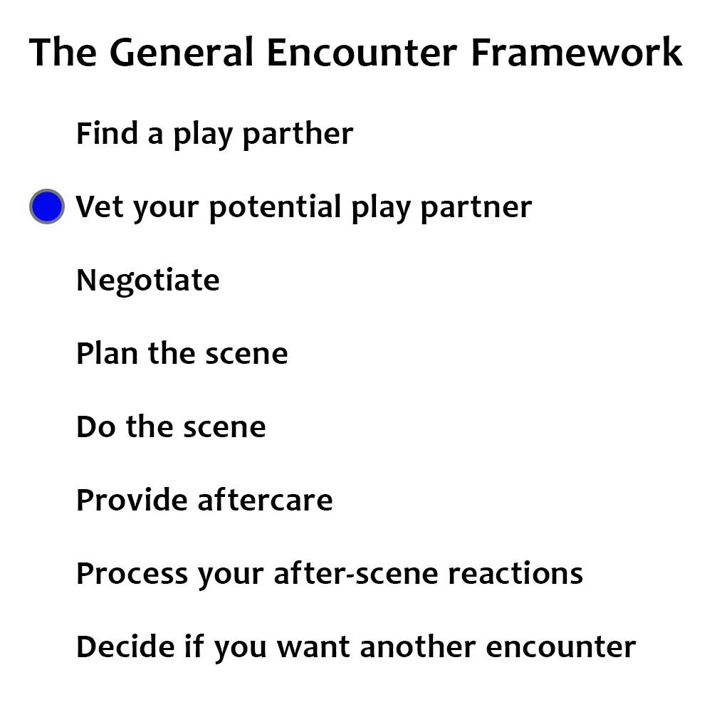 General Encounter Framework - 2 - Vet potential partners